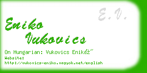 eniko vukovics business card